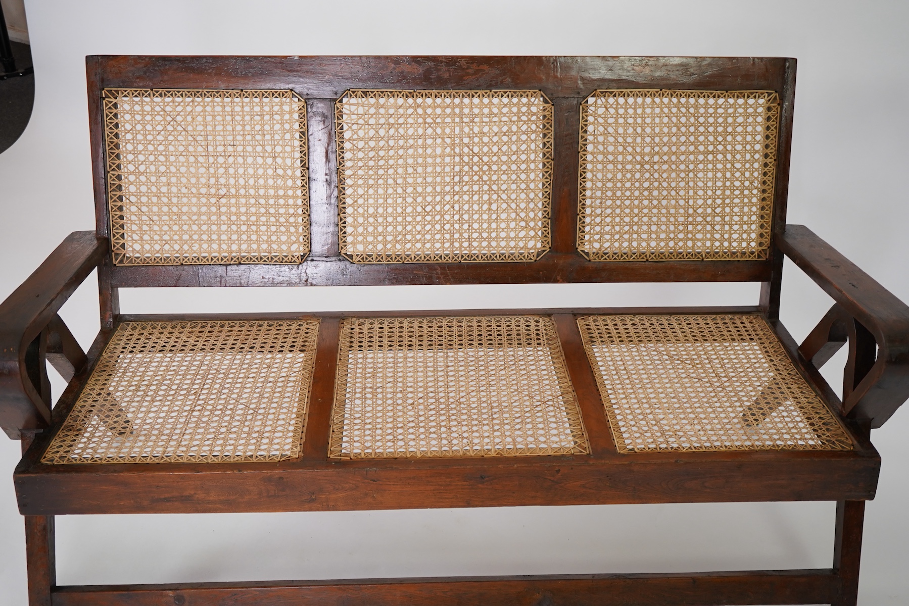 Pierre Jeanneret (Swiss, 1896-1967) for Chandigarh: A teak banquette PJ010705